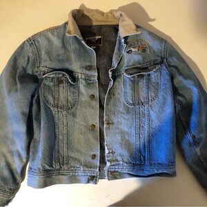 Mustang Stormrider Jean Jacket Size 42 Newcastle Towing logo